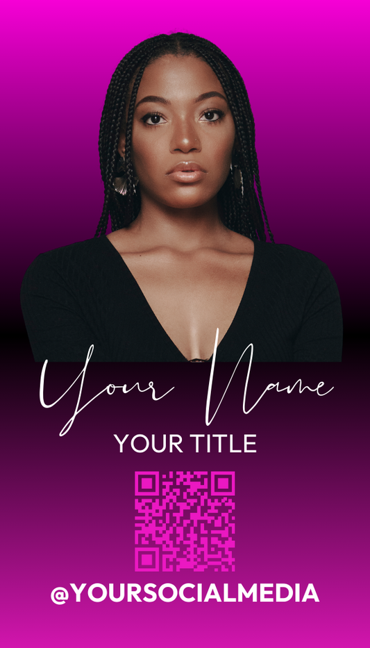 Instagram Business Card Template