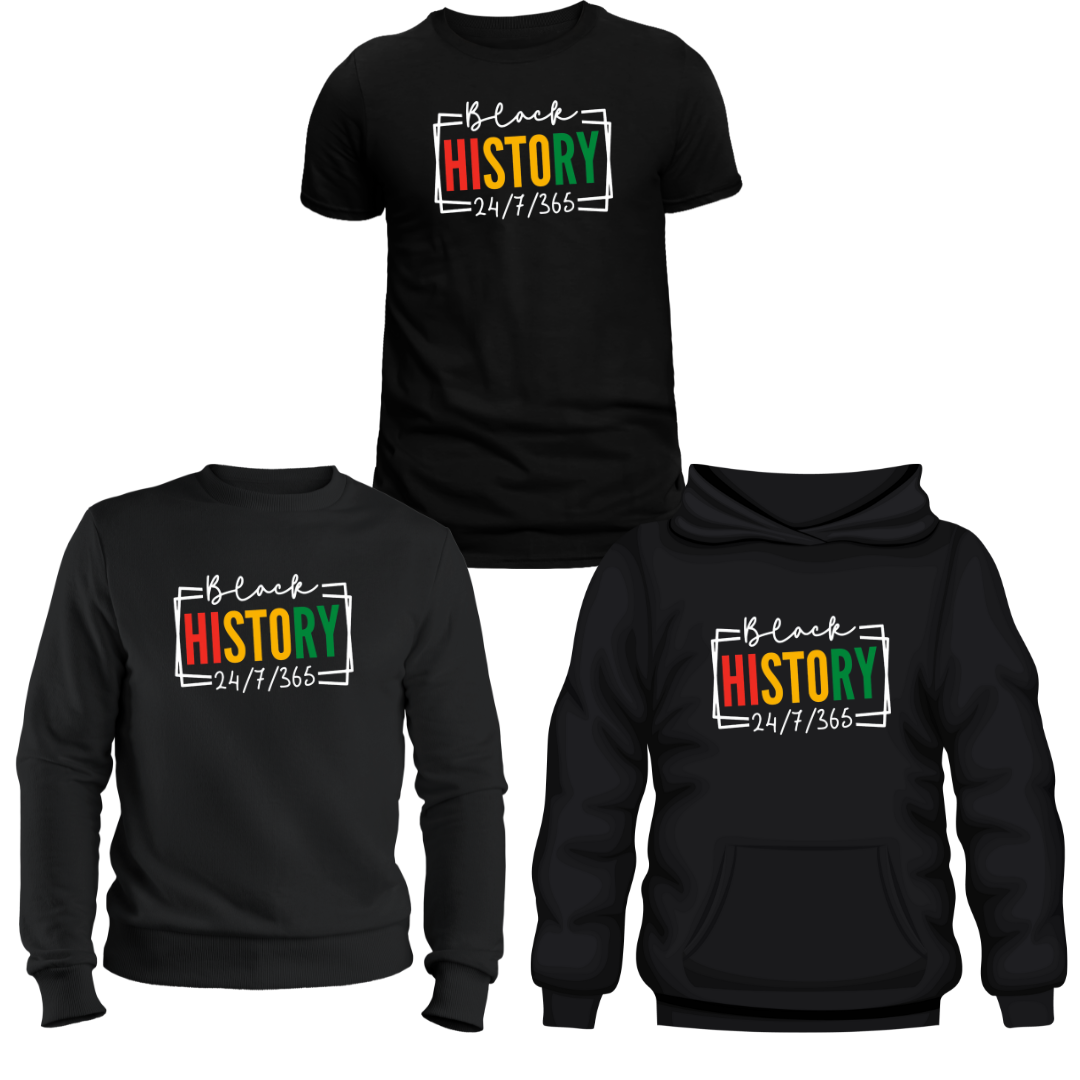 BLACK 365 HOODIE