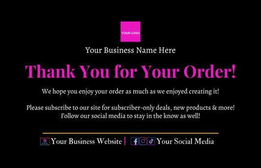 Thank You Card Template