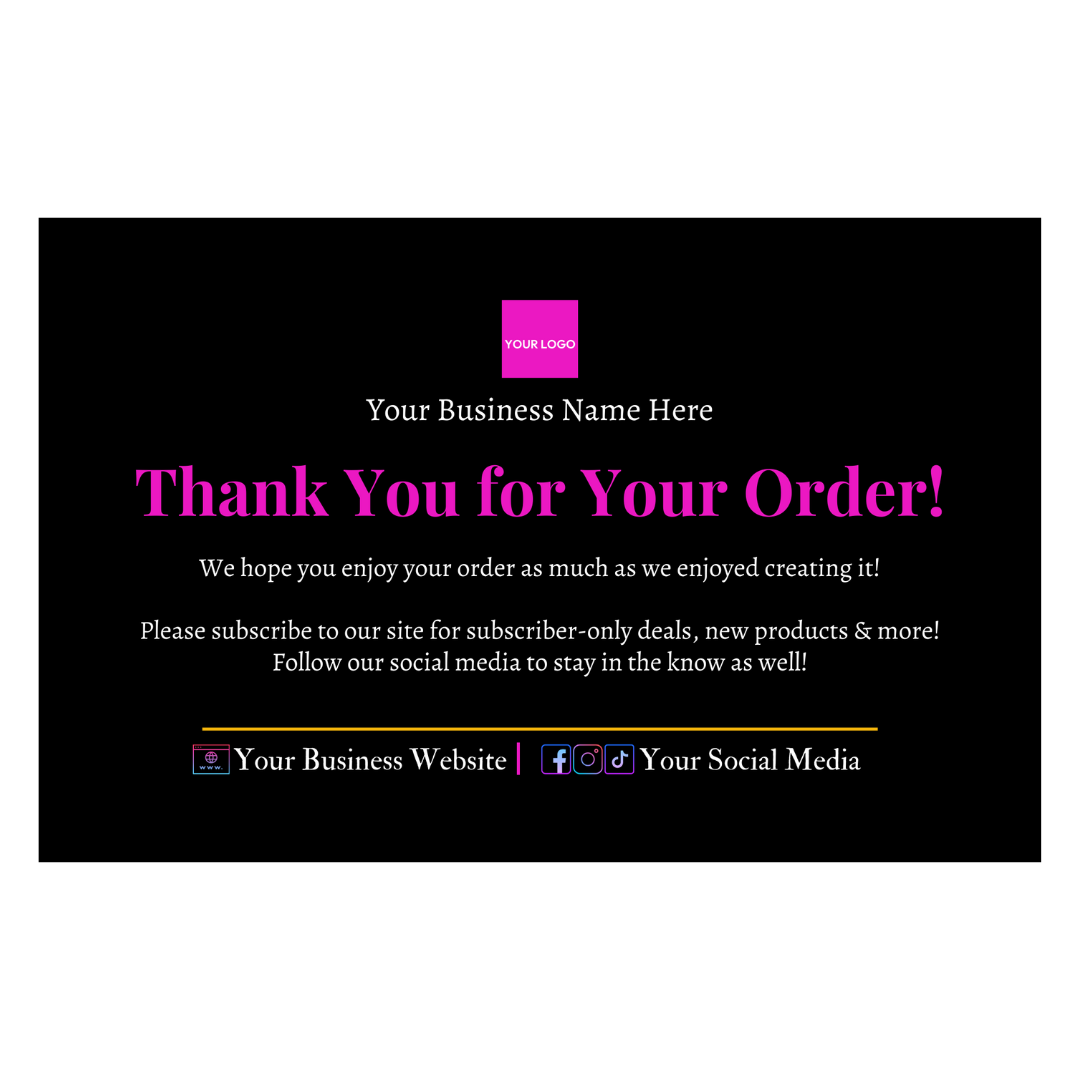 Thank You Card Template