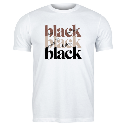 BLACK BLACK BLACK T-SHIRT