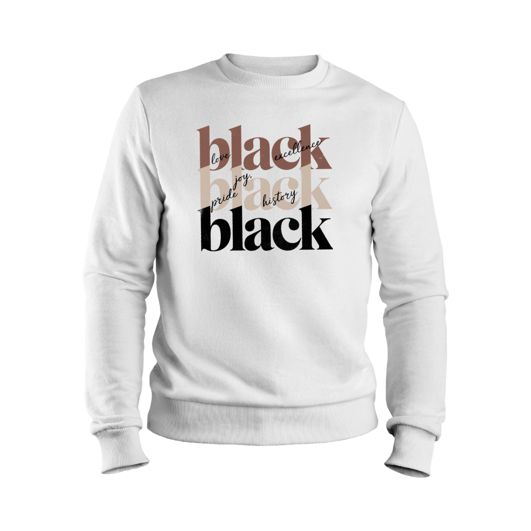 BLACK BLACK BLACK SWEATSHIRT