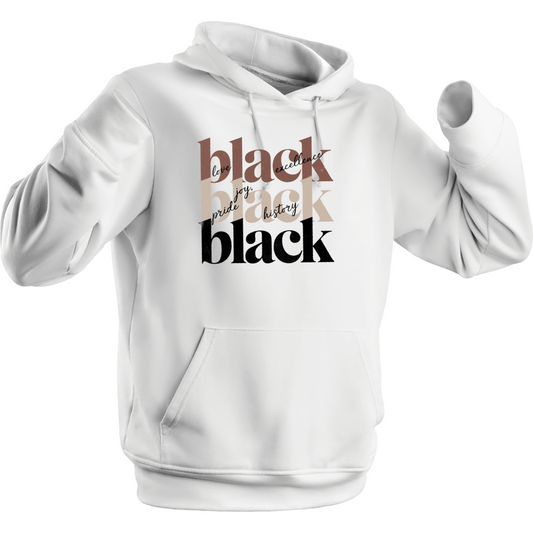 BLACK BLACK BLACK HOODIE