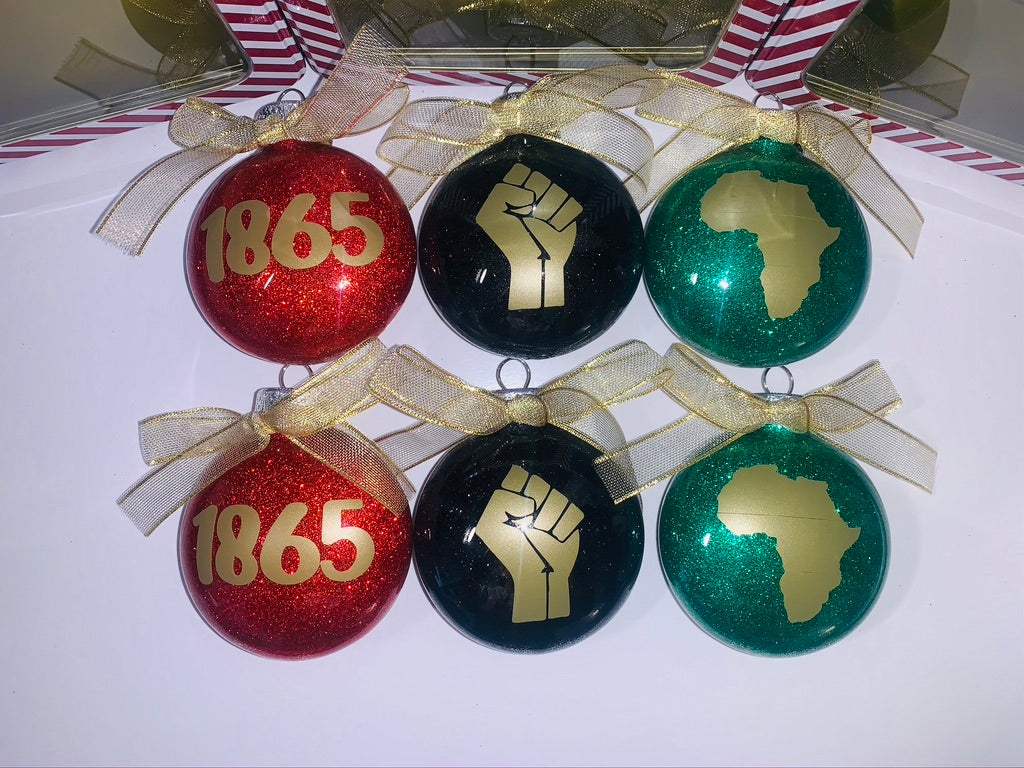 Custom Glitter Ornaments