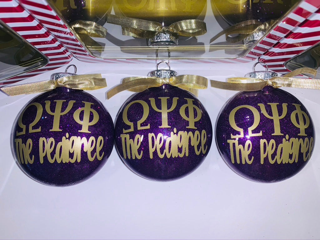 Custom Glitter Ornaments