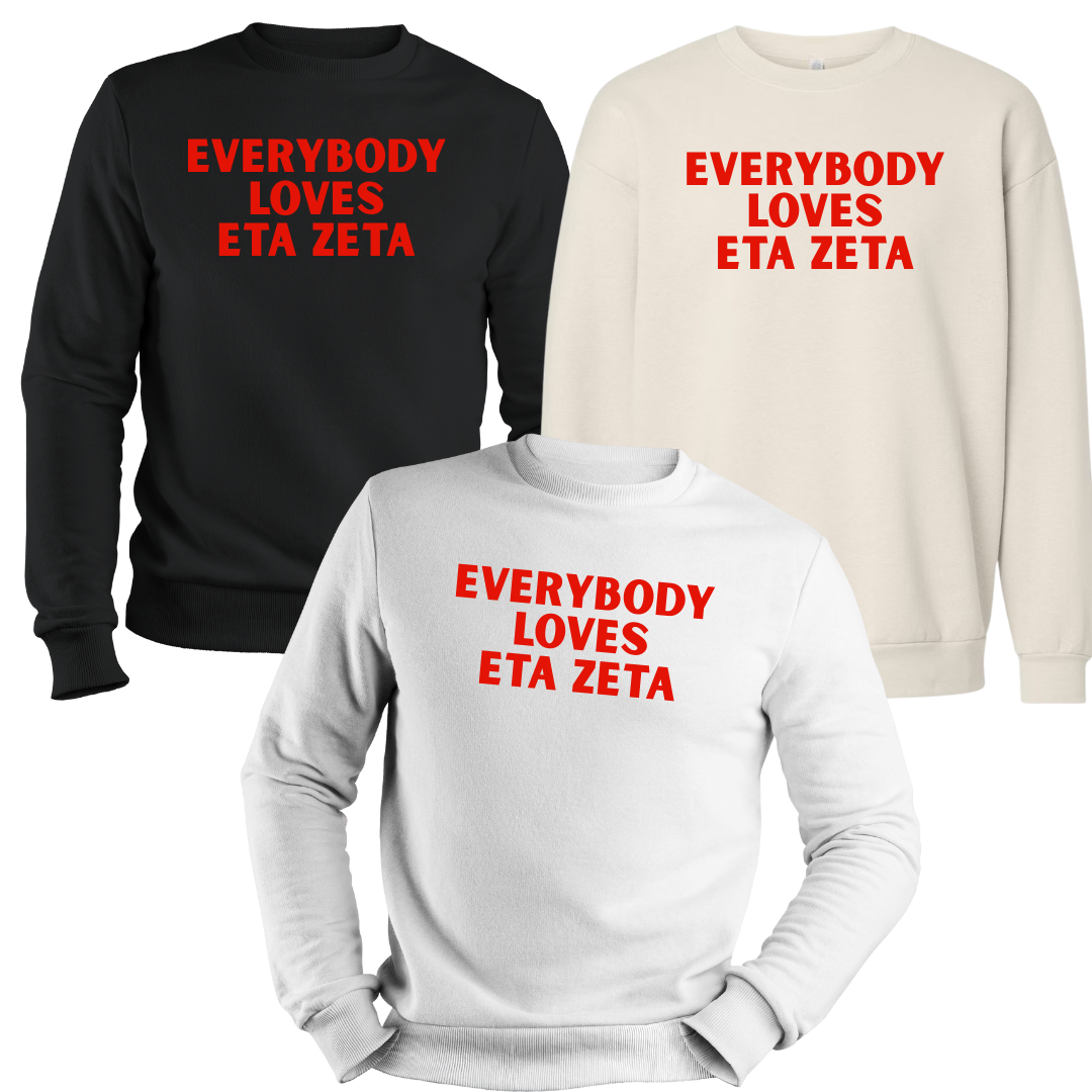 EVERYBODY LOVES HZ 55TH CREWNECK