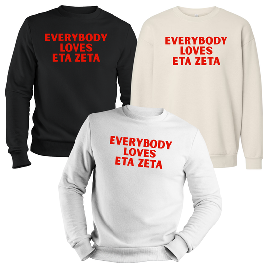 EVERYBODY LOVES HZ 55TH CREWNECK